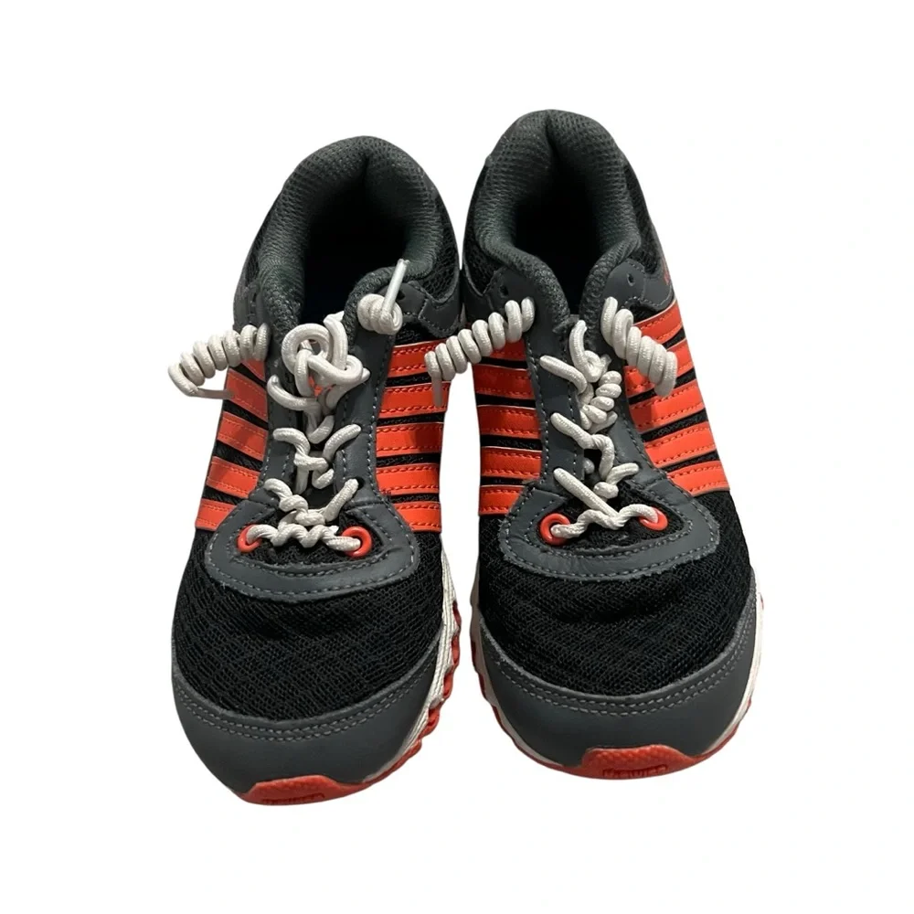 K-Swiss Sz 11.5 Kids' Black Grey & Orange Sneakers